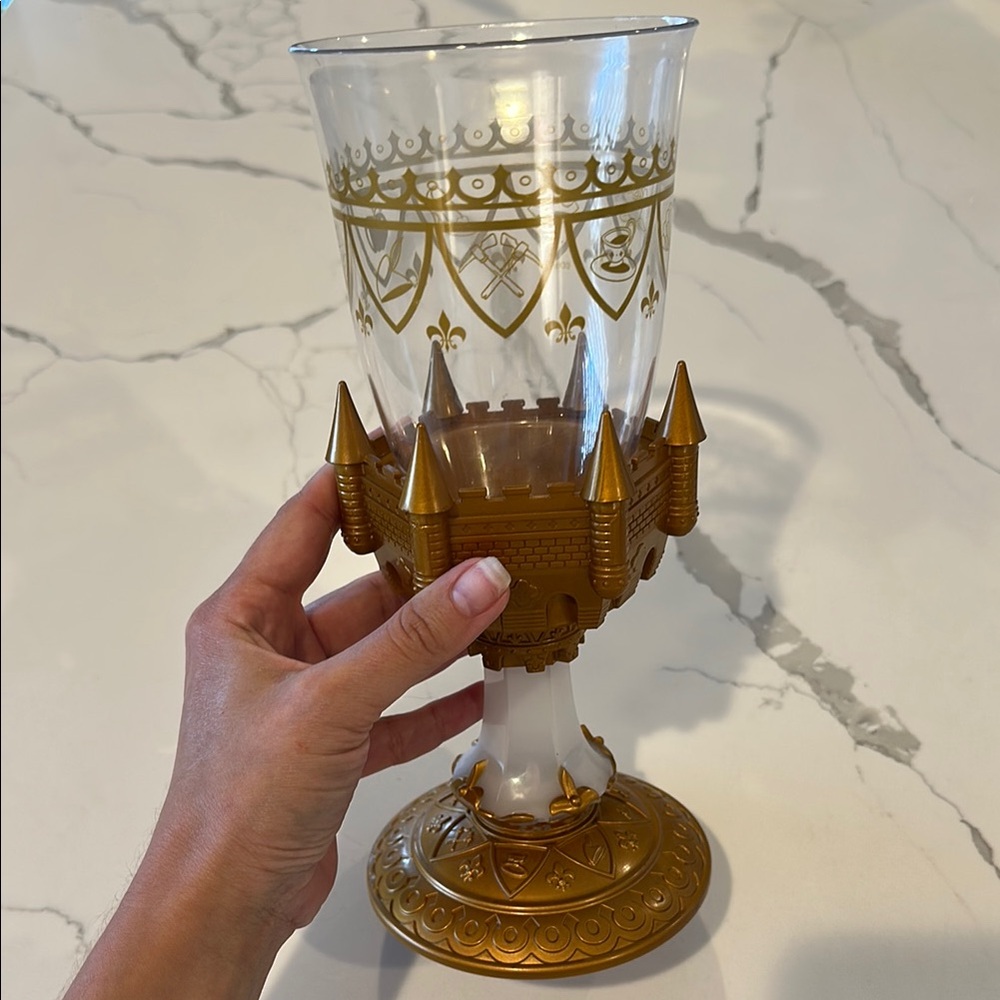 Disney Gold Accent Drinkware Goblet - Be Our Guest